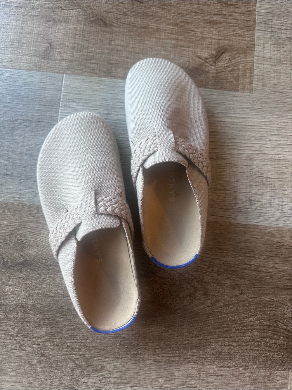 Rothy's Dove Braided-Detail Slip-On Clogs
